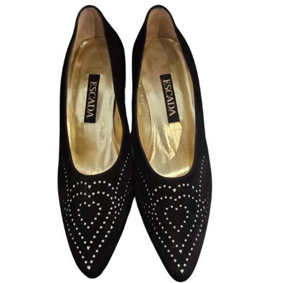 Escada Shoes - Vintage Escada Suede Pumps 90's 2000's EUC Size 6.5
